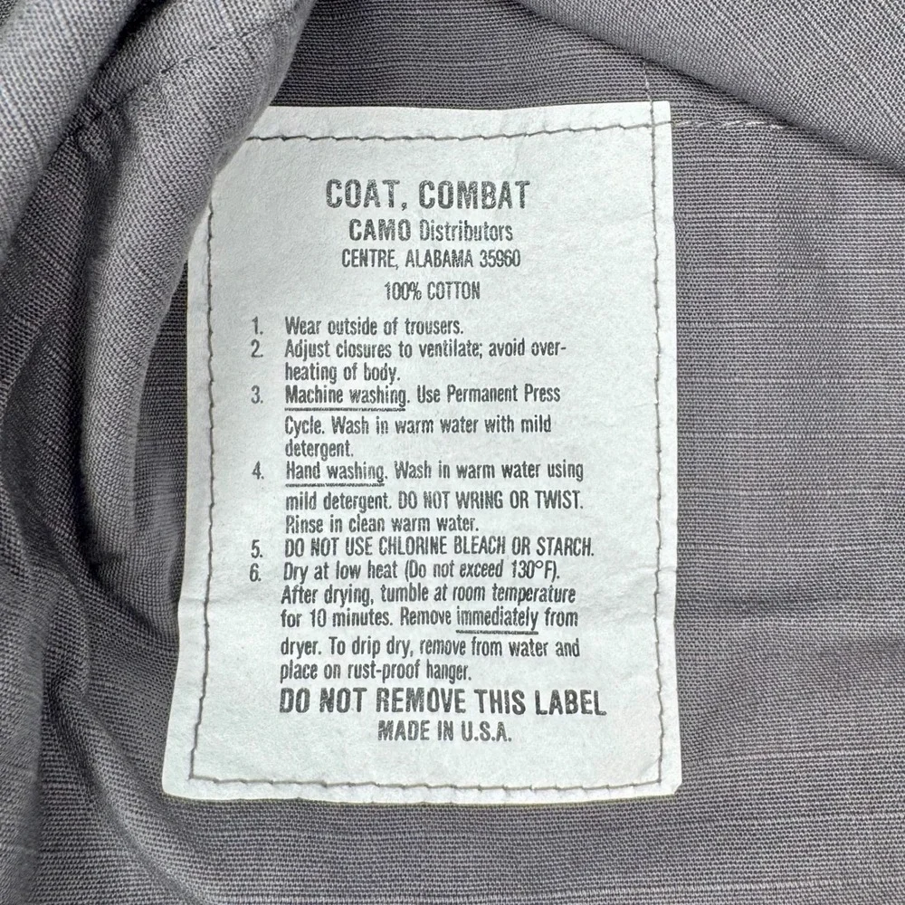 JW Marriott Hotel Jakarta Combat Coat Large Field Jacket 100% Cotton Made in USA